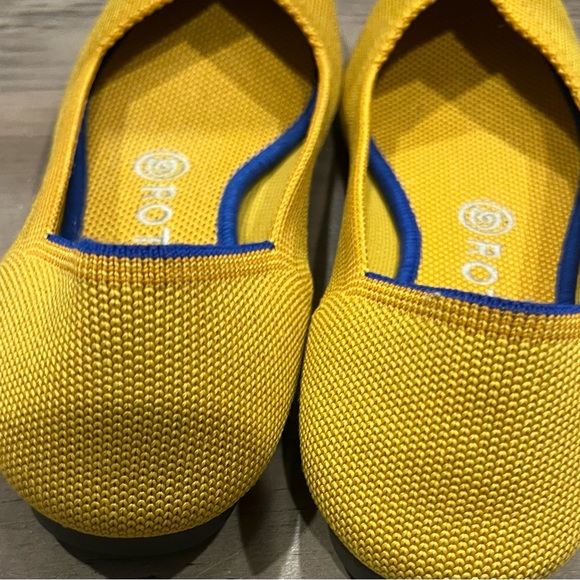 Rothy's Yellow Flats with Blue Trim - Picture 3 of 5